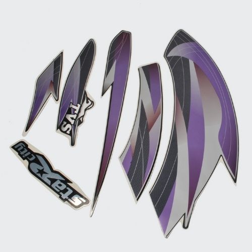 Stckr Set Star City N/M [blk Tank-prpl]