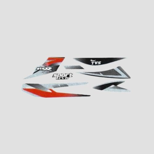 Stckr Set Star Sport [blk Tank-red]