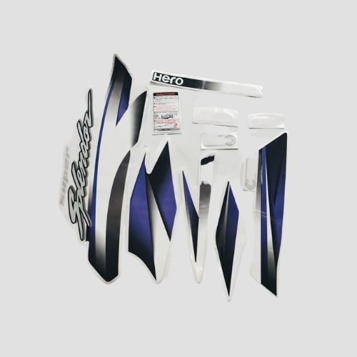 Stckr Set Super Splendor 2018 Blk/Prpl for Hero — motorcycle spare part Kenya