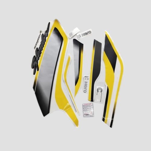 Stckr Set Super Splendor BS6 2020 Grey Tank for Hero — motorcycle spare part Kenya