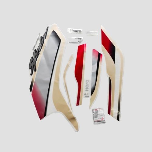 Stckr Set Super Splendor BS6 2020 Red Tank