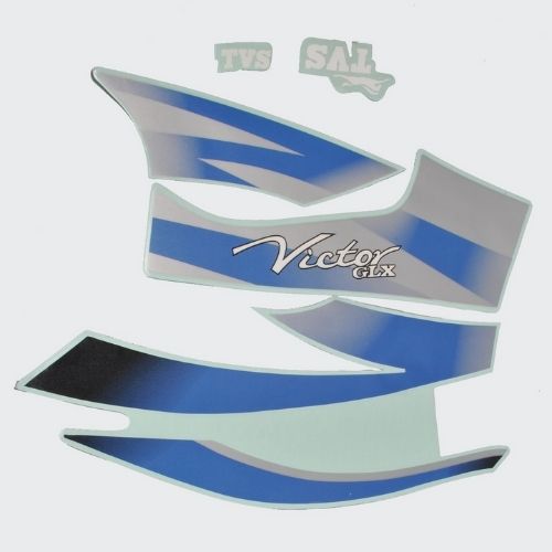 Stckr Set Victor GLX125 [blk Tank-blue]