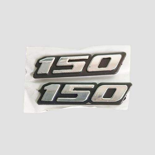 Stckr Tail Panel Letter 150 [Chrome] Pulsar