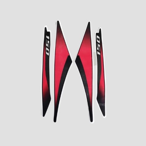 Stckr Tail Panel Pulsar 150 UG7 Blk/Red for Bajaj — motorcycle spare part Kenya