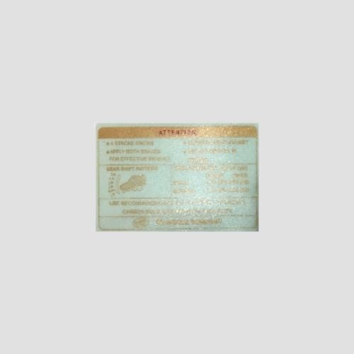 Stckr Tank Chart RTR160 [red/Titanium/Yel Tank] for TVS RTR 160 — motorcycle spare part Kenya