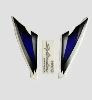 Sticker H L Firing Hero Splendor Pro [black Tank-blue]