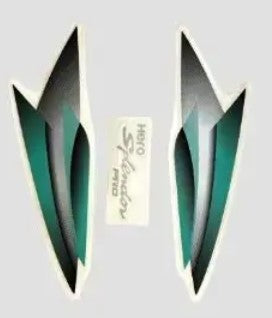 Sticker H L Firing Hero Splendor Pro T3 [grey Tank-green]