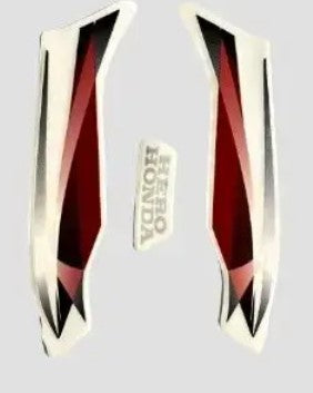 Sticker H L Firing Hero Super Splendor 4/M [black Tank-red]