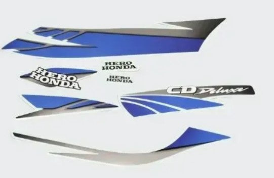 Sticker Set Cd-deluxe [silver Tank-blue]new Model