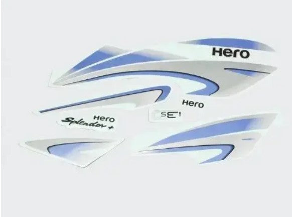 Sticker Set for Hero Splendor Old Plus — motorcycle spare part Kenya