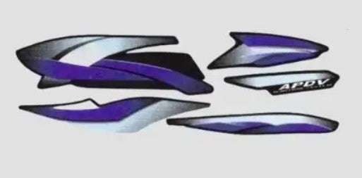 Sticker Set for Hero Splendor Pro — motorcycle spare part Kenya