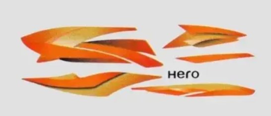 Sticker Set for Hero Splendor Pro — motorcycle spare part Kenya