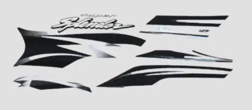 Sticker Set Hero Super Splendor T4 [black Tank-grey]