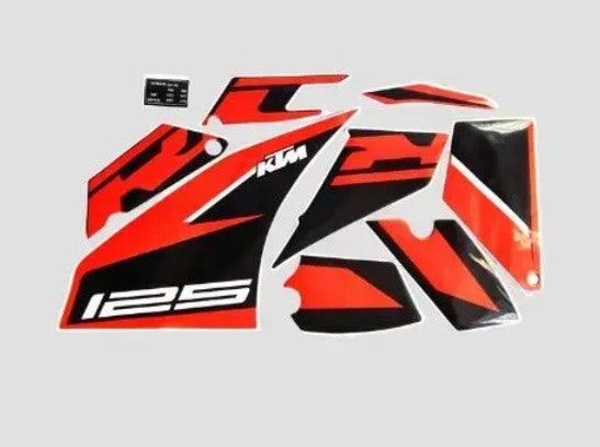 Sticker Set for KTM RC 125 — motorcycle spare part Kenya