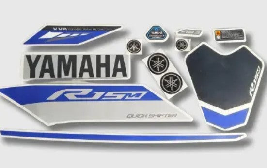 Sticker Set R15M V4 (abs Vva) (black/Blue)