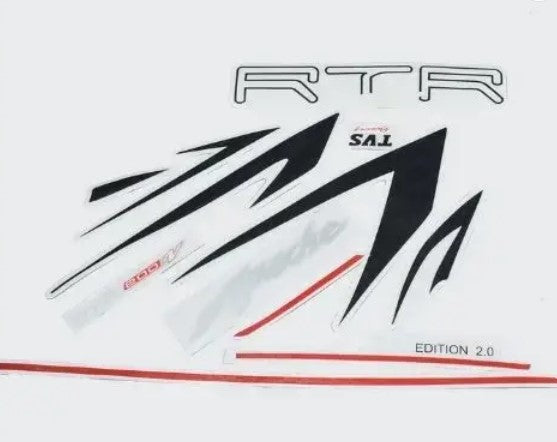 Sticker Set for TVS Apache RTR 200 4V — motorcycle spare part Kenya