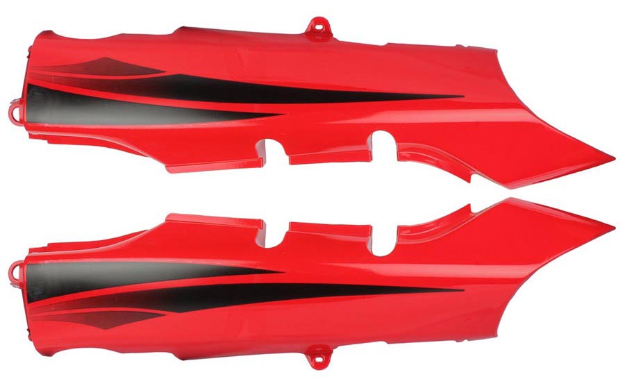 Tail Panel Red Black Sticker (First Quality)