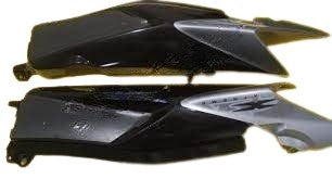 Tail Panel Set of 2 Silver On Black-genuine (First Quality)