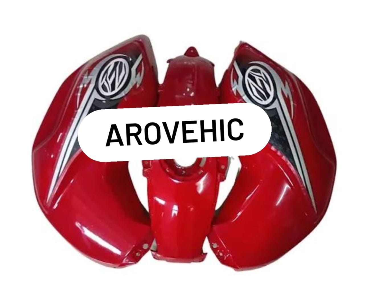 Tank Cover - Sports Red -set of 3 for Yamaha FZ S — motorcycle spare part Kenya
