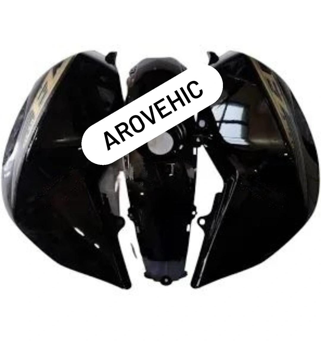 Tank Cover with Graphics -black Set of 3 for Yamaha FZ S — motorcycle spare part Kenya
