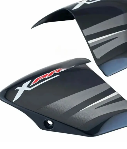Tank Side Cover/Panel Set (lh+rh)-hero Passion Xpro Black (grey Stk) for Passion X Pro — motorcycle spare part Kenya