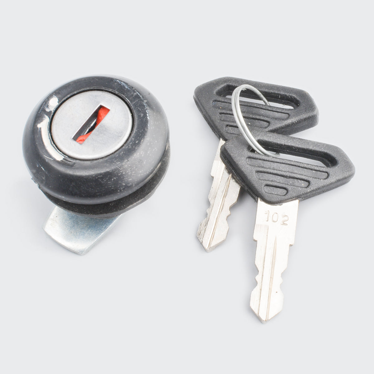 Tool Box Lock (w/Key) Pulsar/Discover for Bajaj — motorcycle spare part Kenya