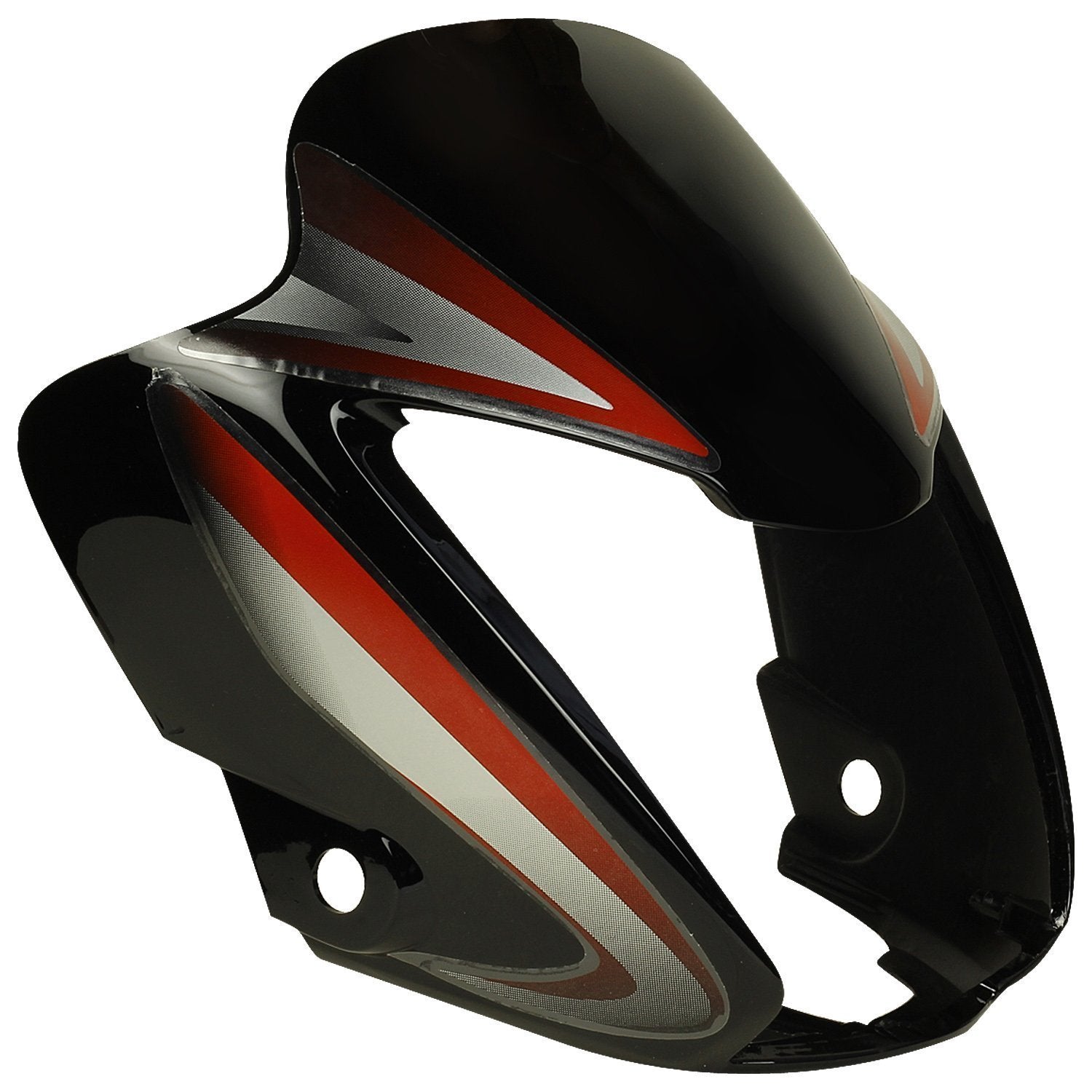 Visor Black and Red Sticker (First Quality)