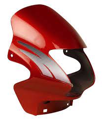 Visor Red White Sticker