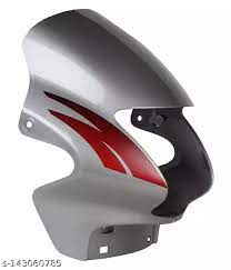 Visor Silver Red Sticker Colour